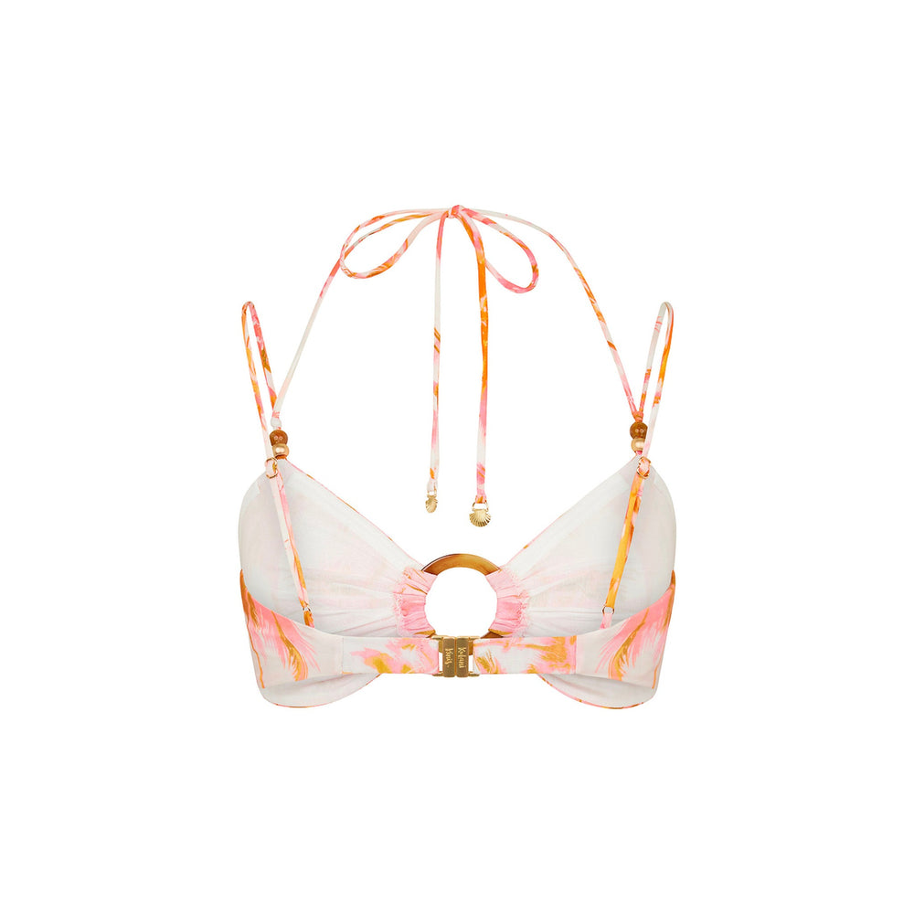 Ring Tie Crop Top - Wild Skies