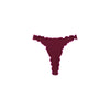 Lettuce Edge Thong Bikini Bottom - Sangria Spritz