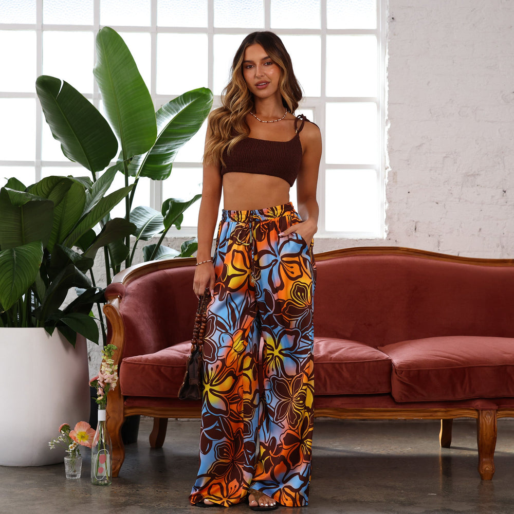 Simple Shirred Tie Crop - Coco