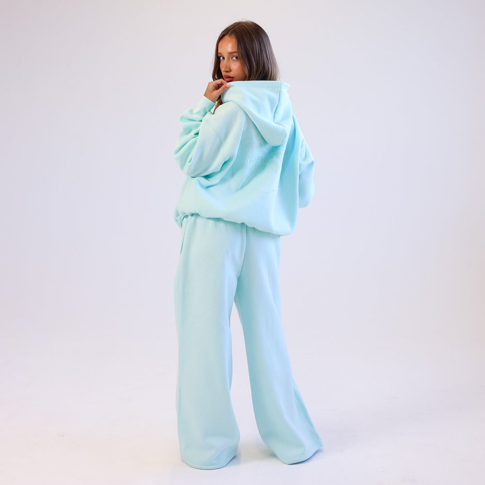 Embroidered Track Pants - Jelly Mint