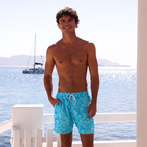 Men's Swim Trunks - Sassy Sangria