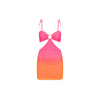 Ring Cut Out Mini Dress - Tropical Heatwave