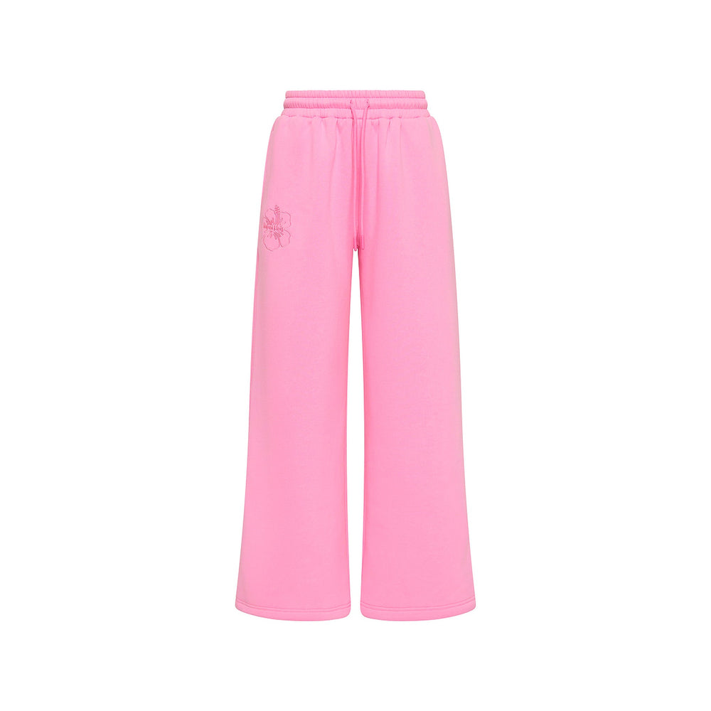 Embroidered Track Pants - Powder Puff