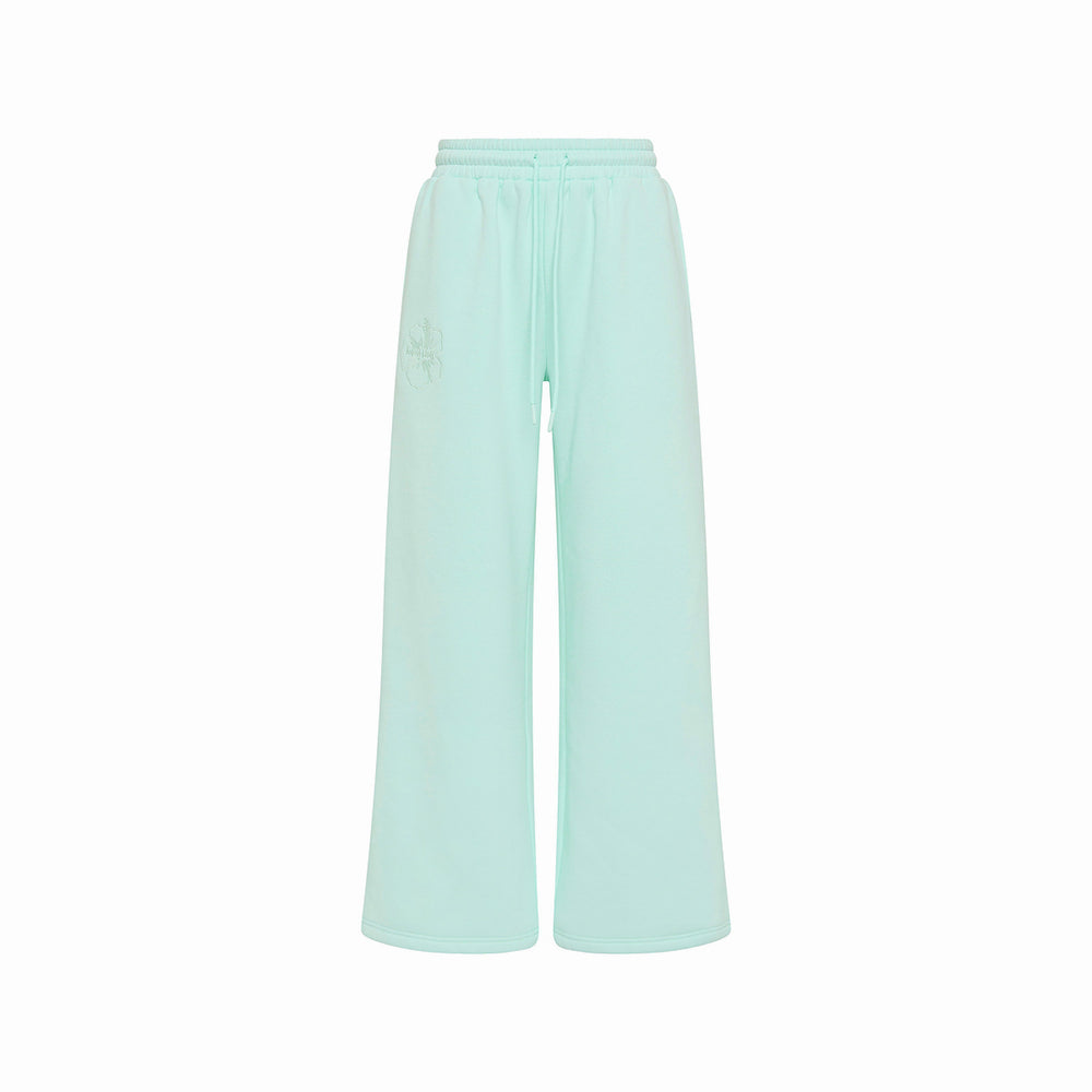 Embroidered Track Pants - Jelly Mint