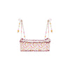 Shirred Crop Tie Bikini Top - Rosie Posie