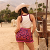 Tie Wrap Mini Skirt - Whiskey Waves