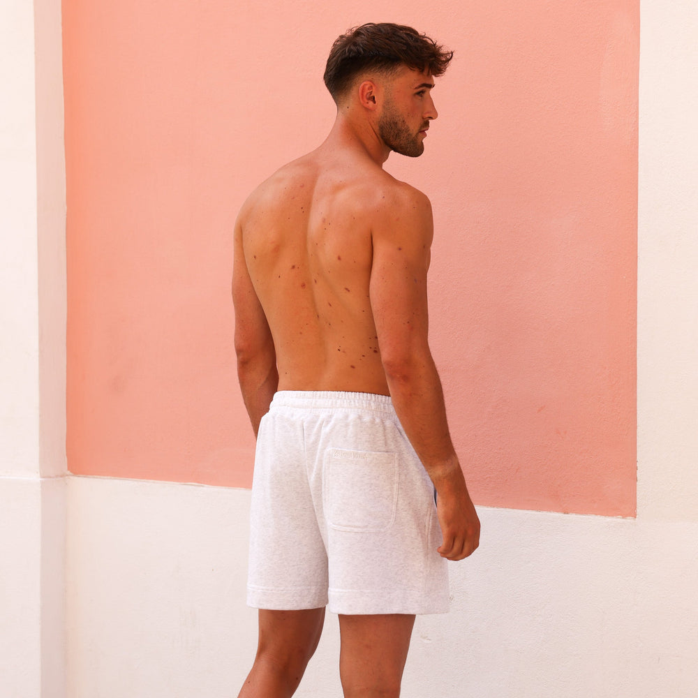 Unisex Lounge Shorts - Silver Stone