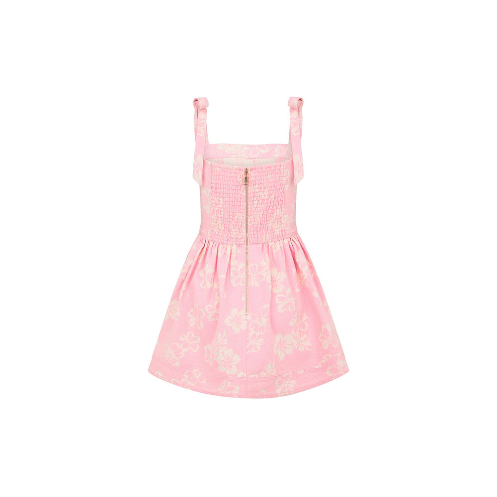 Ruffle Corset Mini Dress - Pixie Denim