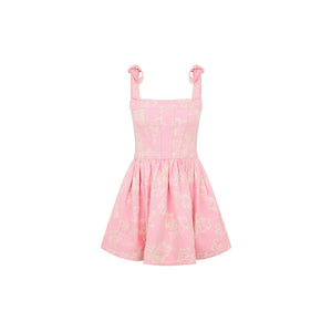 Ruffle Corset Mini Dress - Pixie Denim