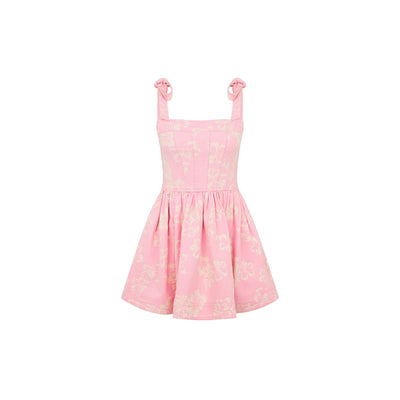 Ruffle Corset Mini Dress - Pixie Denim