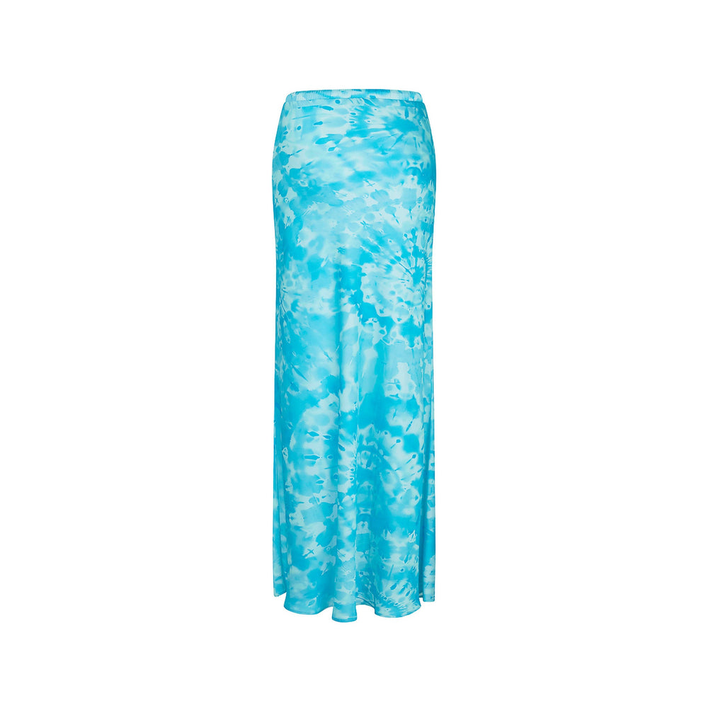Bias Drawstring Maxi Skirt - Starry Seas
