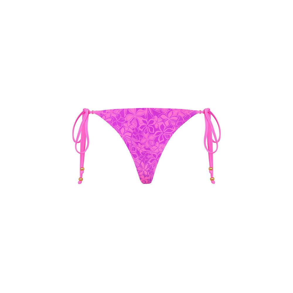 Thong Tie Side Bikini Bottom - Bubble Berry