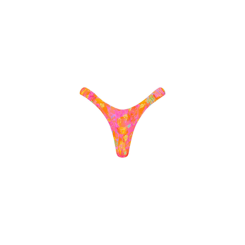 Retro Y Thong Bikini Bottom - Sunrise Kiss