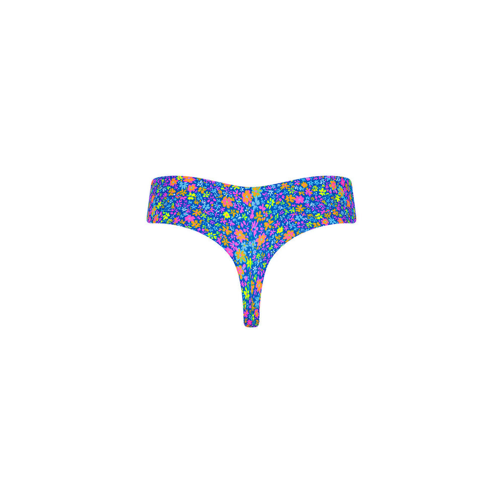 Mid-Rise Brazilian Bikini Bottom - Electric Bloom