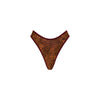 High Leg Thong Bikini Bottom - Wild Rose