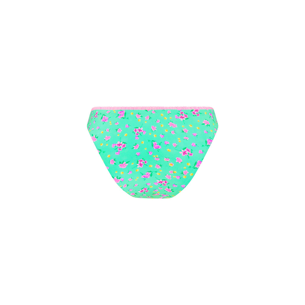 Decorative Full Coverage Bikini Bottom - Mint Macaron