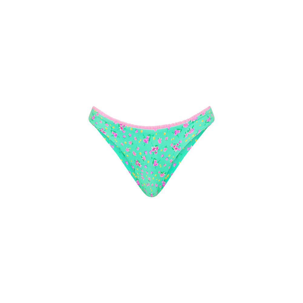 Decorative Full Coverage Bikini Bottom - Mint Macaron