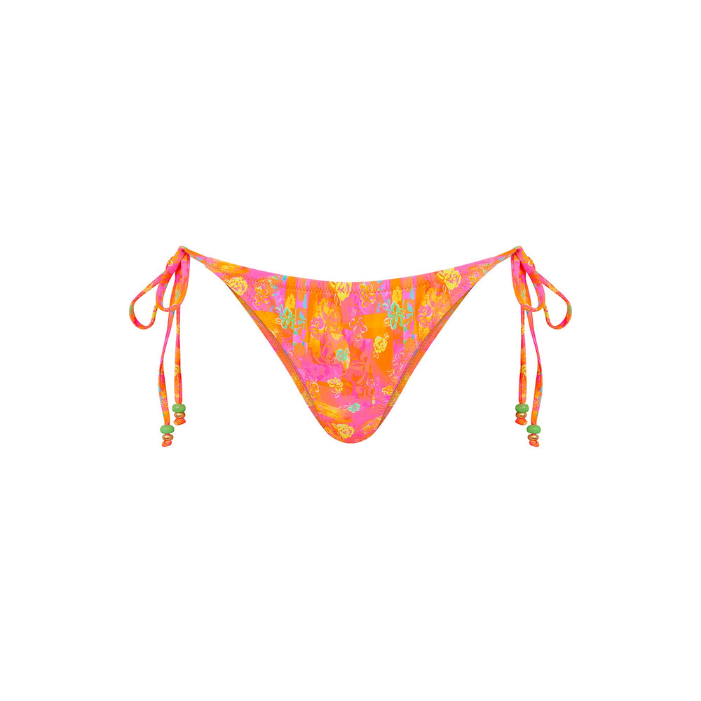 Full Coverage Tie Bikini Bottom - Sunrise Kiss