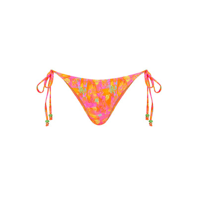 Full Coverage Tie Bikini Bottom - Sunrise Kiss