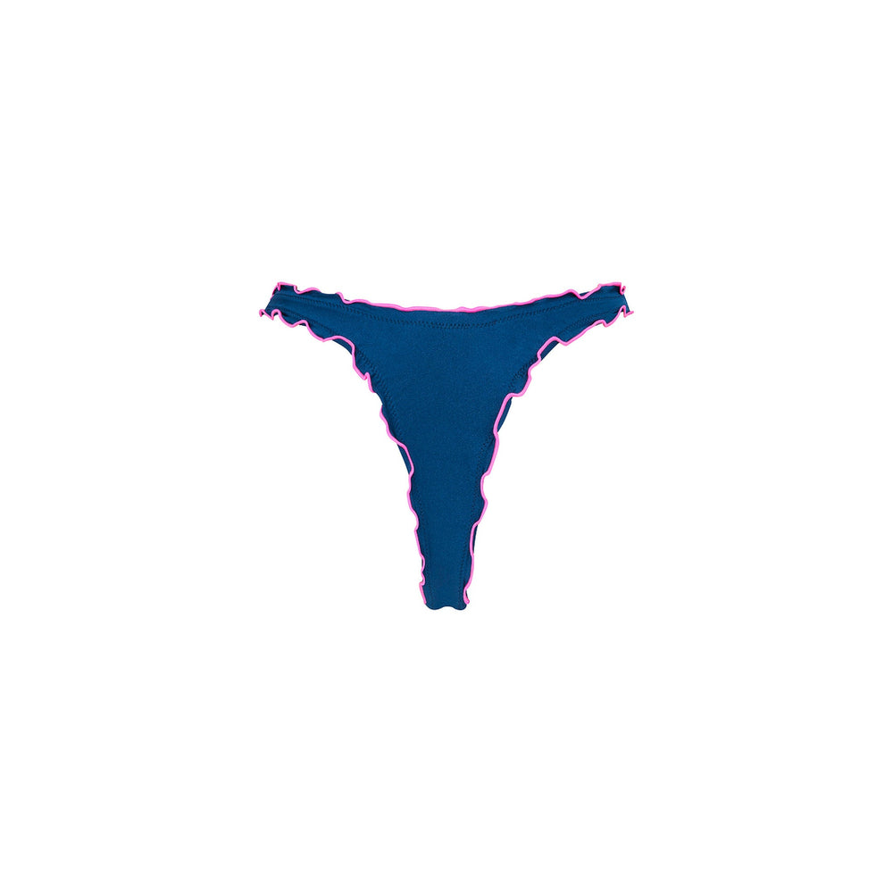 Lettuce Edge Thong Bikini Bottom - Mystic Moon