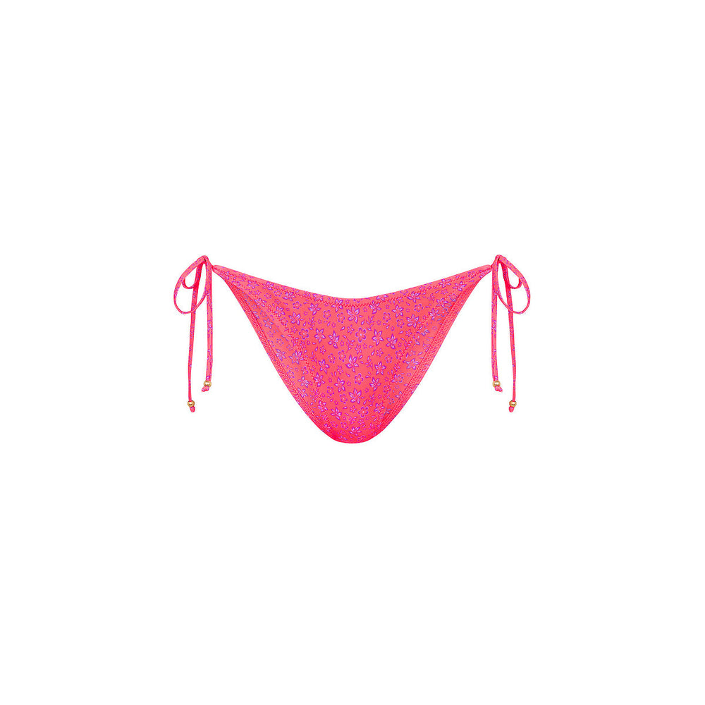 Dipped Cheeky Tie Bikini Bottom - Kiss Me