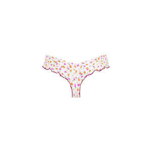 Lettuce Frill Thong Bikini Bottom - Rosie Posie