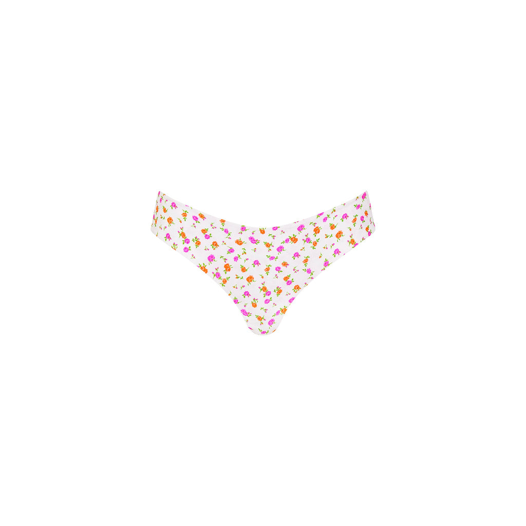 Lettuce Frill Thong Bikini Bottom - Rosie Posie