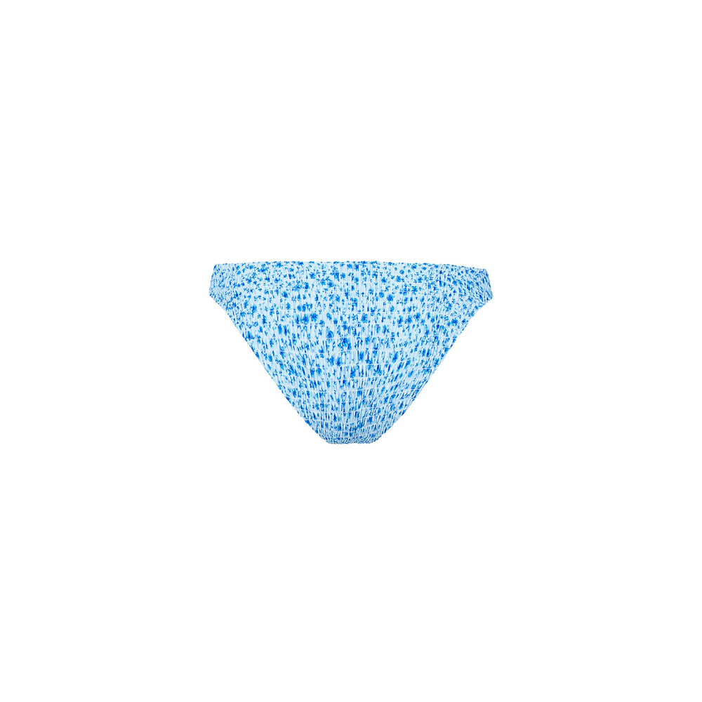 Shirred Minimal Full Coverage Bikini Bottom - Dream Flower