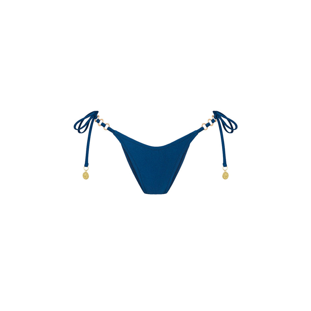 Trio Ring Cheeky Tie Bikini Bottom - Mystic Moon