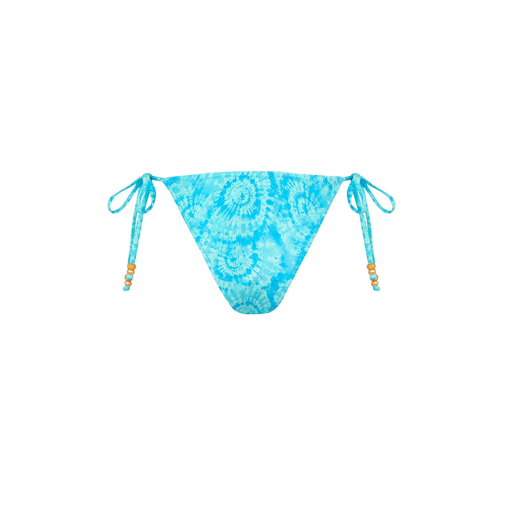 Trio Ring Cheeky Tie Bikini Bottom - Starry Seas