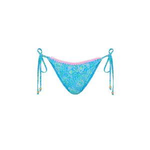 Crochet Dipped Cheeky Tie Bikini Bottom - Stargaze