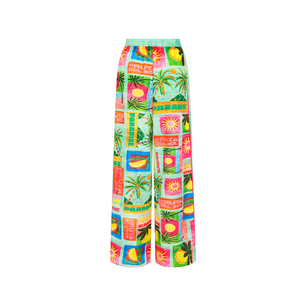 Draw String Summer Pants - Ocean Honey