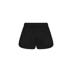 Embroidered Track Shorts - Twilight Black