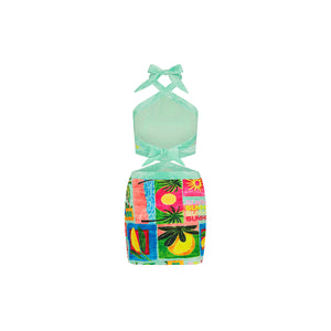 Cut Out Halter Neck Mini Dress - Ocean Honey