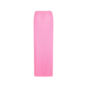 Ring Side Split Maxi Skirt - Bubblegum