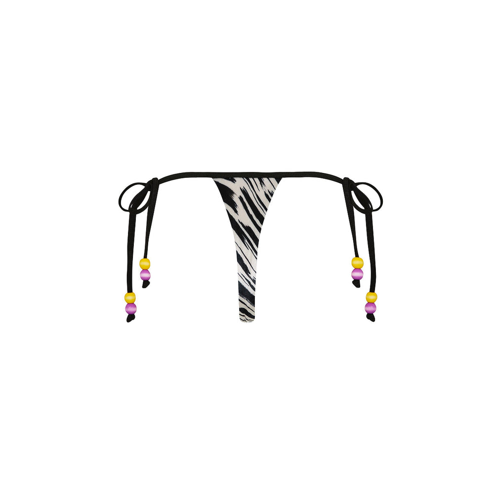 Micro Thong Tie Side Bikini Bottom - Wild Honey