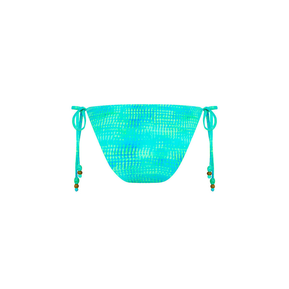 Full Coverage Tie Bikini Bottom - Summer Seas