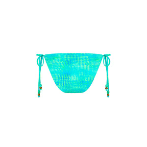 Full Coverage Tie Bikini Bottom - Summer Seas