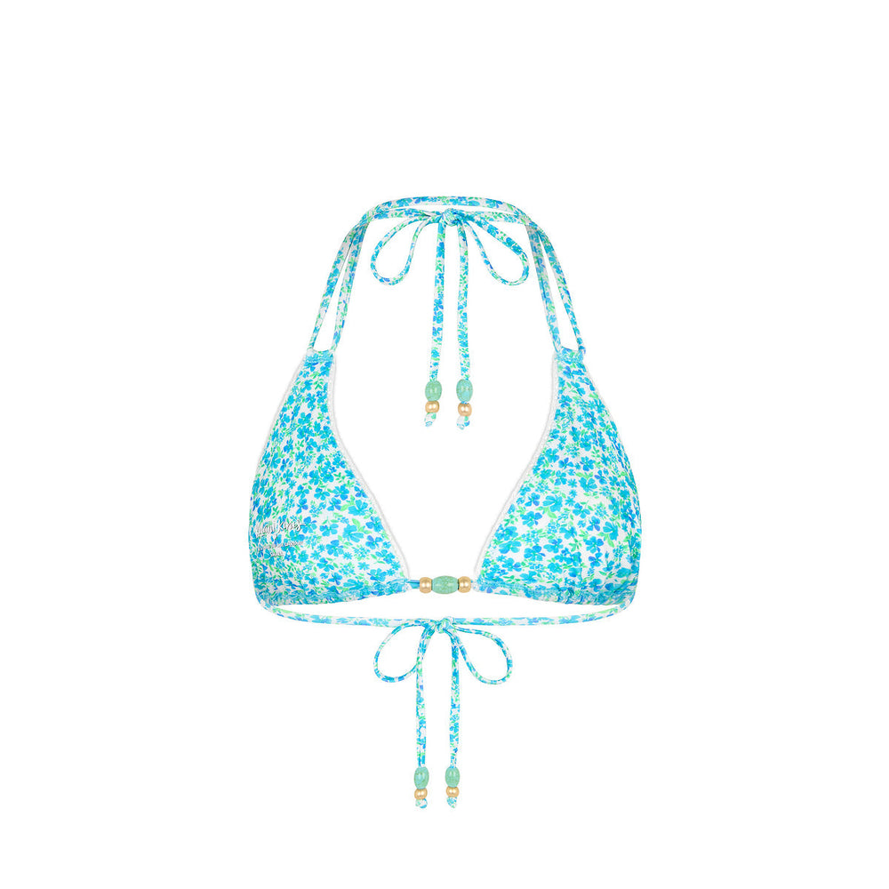 Decorative Panel Halter Bikini Top - Ocean Aura