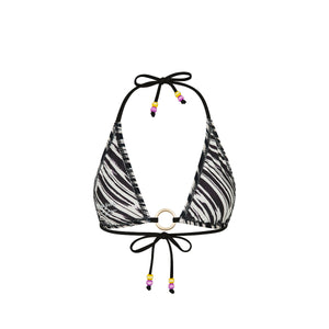 Ring Halter Bikini Top - Wild Honey