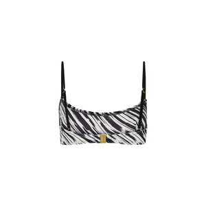 Invisible Underwire Crop Bikini Top - Wild Honey
