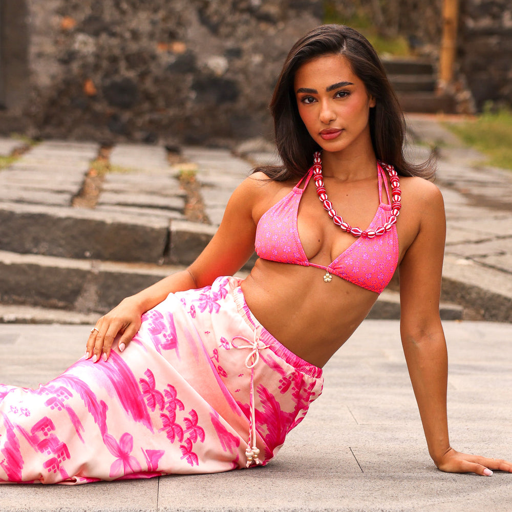 Bias Drawstring Maxi Skirt - Sippin Pretty