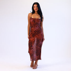 Chiffon Maxi Dress - Leopard Lasso