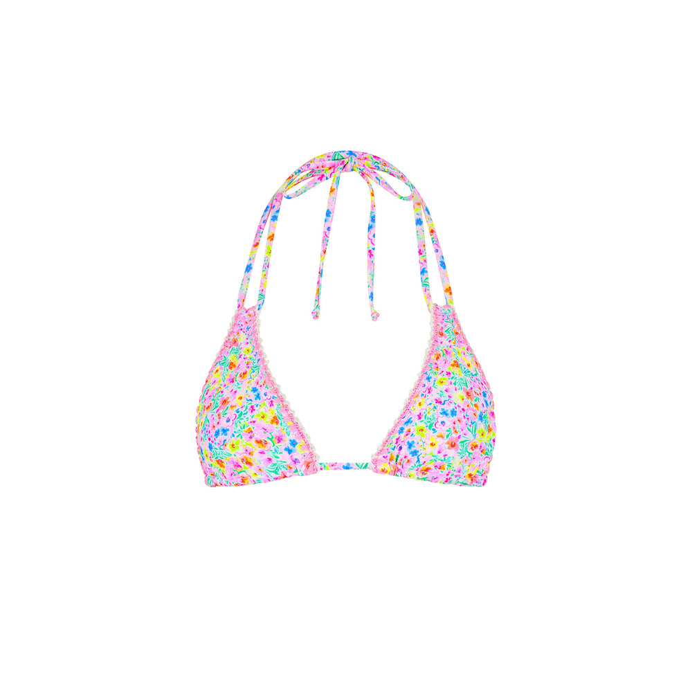 Crochet Halter Bikini Top - Moonflower