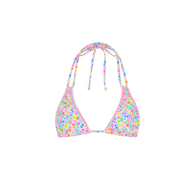 Crochet Halter Bikini Top - Moonflower