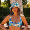 Crochet Trim Bucket Hat - Tropez Tides