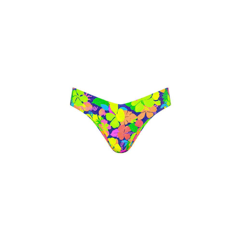 Cheeky V Bikini Bottom - Neon Sunset