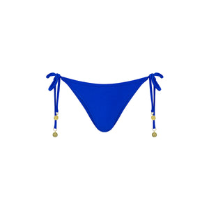 Full Coverage Tie Bikini Bottom - Blue Lagoon