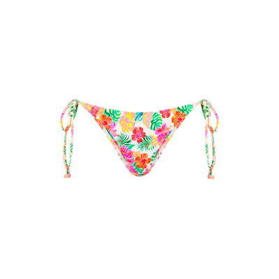 Full Coverage Tie Bikini Bottom - Island Escape