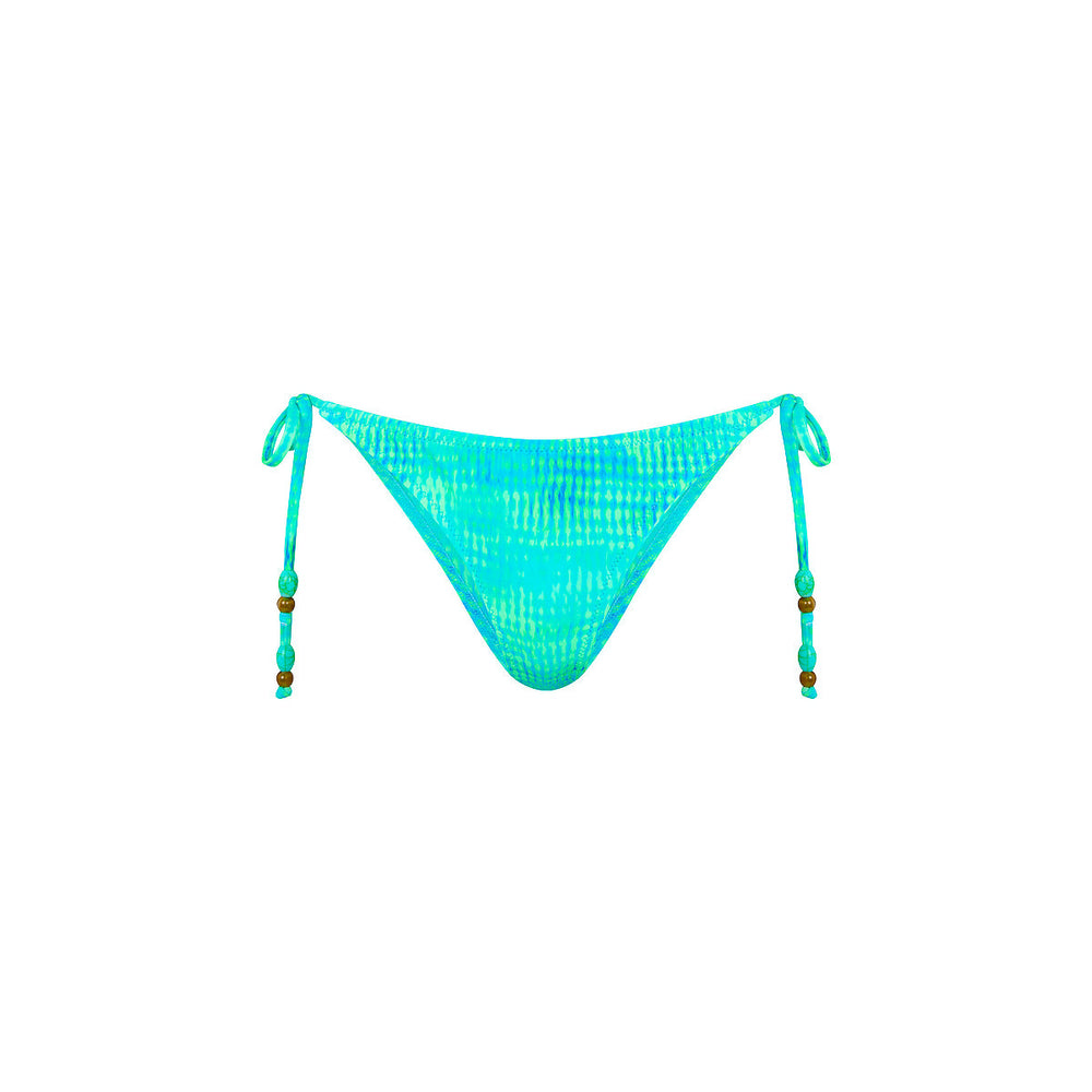 Full Coverage Tie Bikini Bottom - Summer Seas